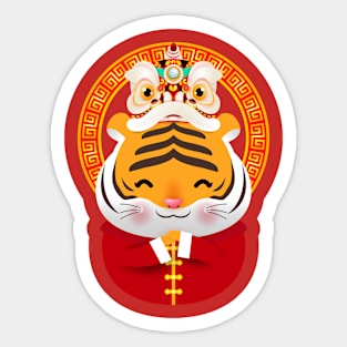 CHINESE NEW YEAR TigerBoy Sticker